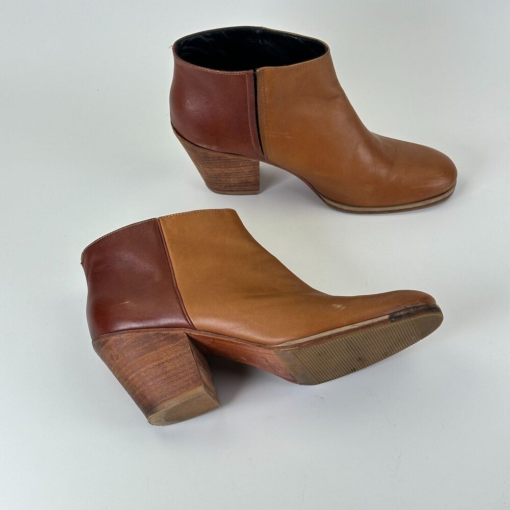 Rachel Comey Women's Leather Ankle Boots Booties Whisky Brown 8.5M